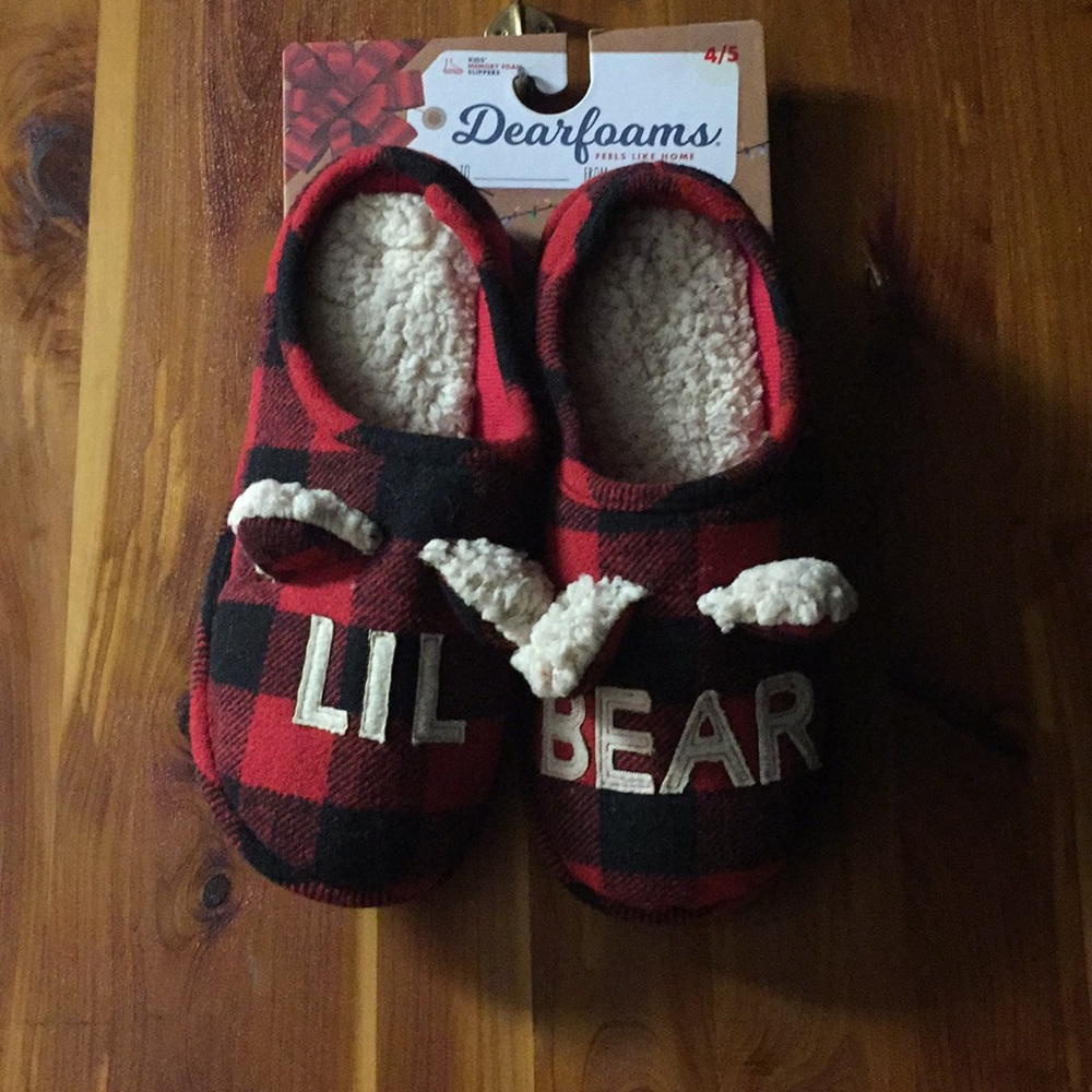 Lil bear kids slippers